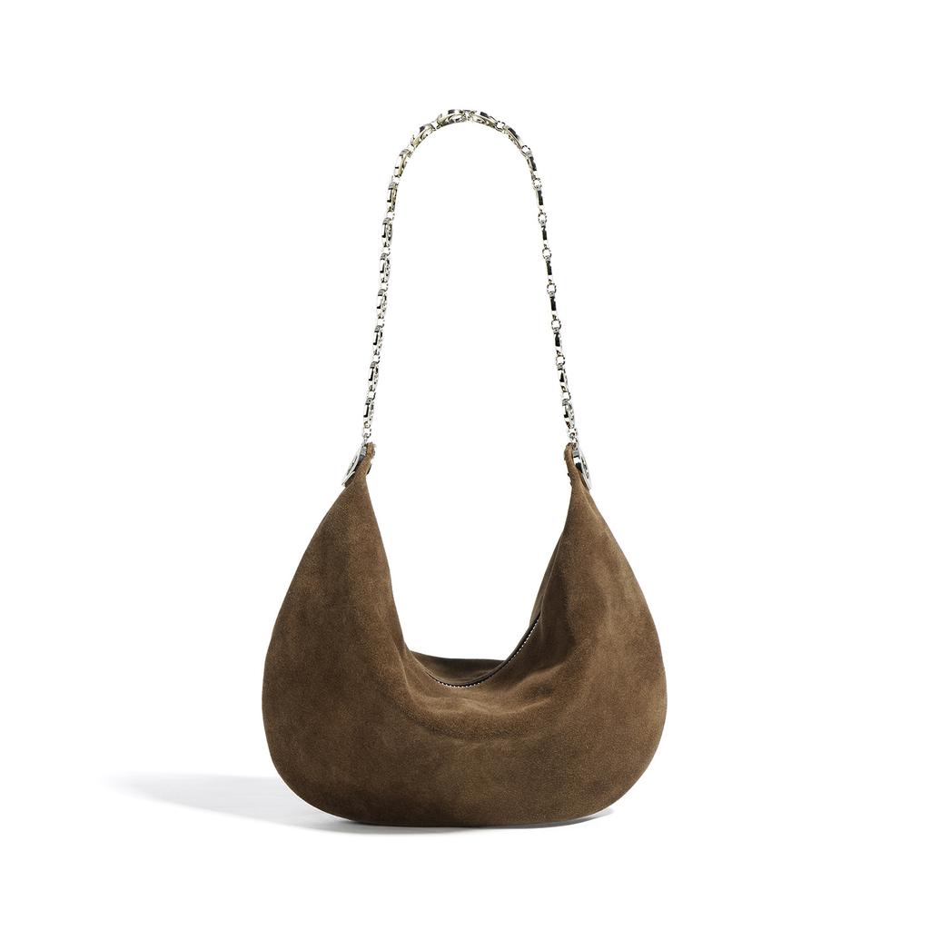 Nischen-Neue High-End Ein-Schulter Unterarmtasche, Matte Rindsleder-Kette, Tragetasche, Strukturierte Messenger-Damentasche