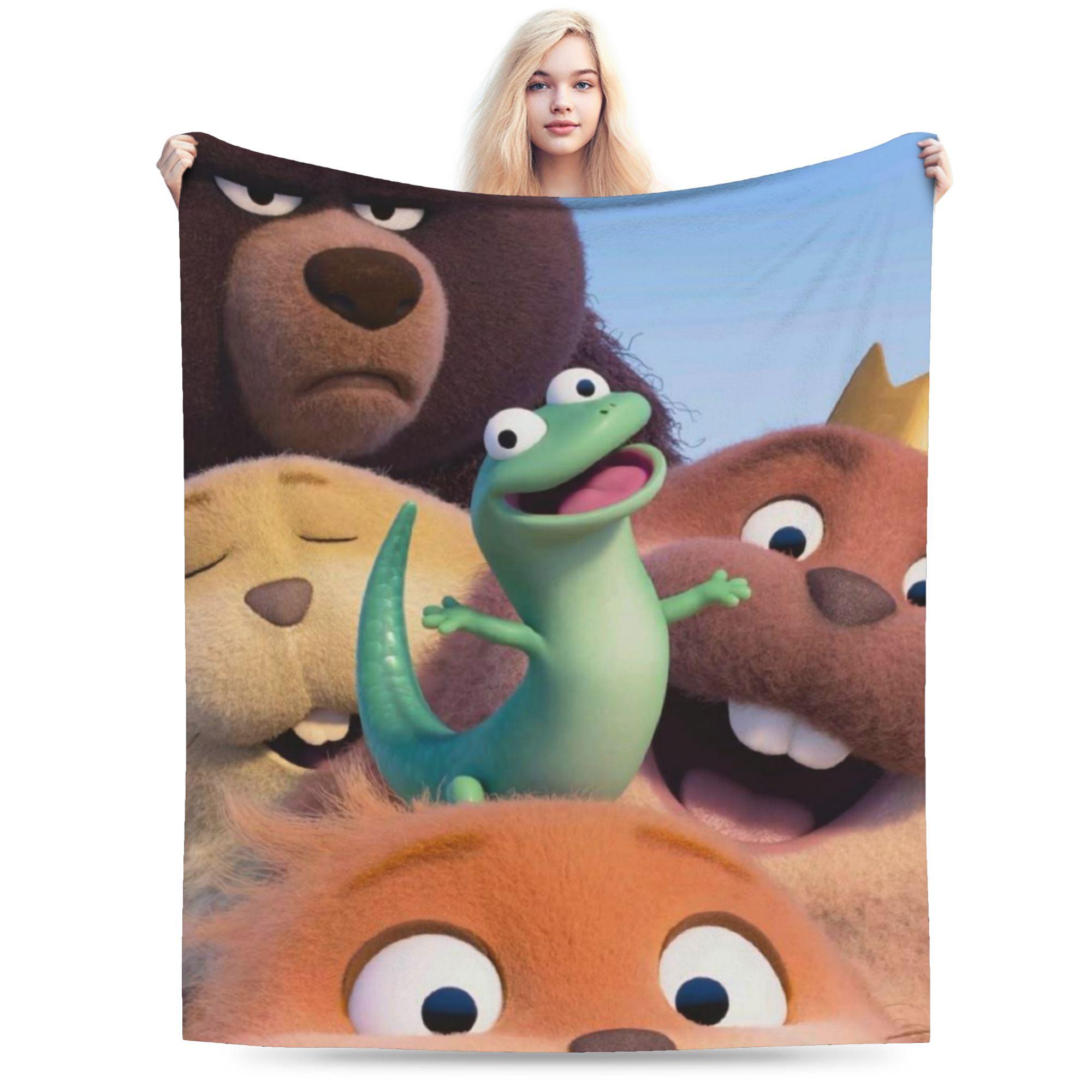 

Super Soft Hoppersed Cute Beaver Cartoon Flim 2026 Throw Blanket Premium Flannel Fleece Blanket Warm Plush Bedspread All Season 75x100cm (30x40inch)