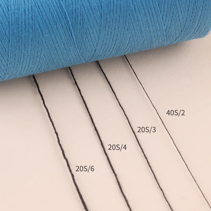 402 Polyester Thread: Black & White Sewing Thread for Hand Needlework and Household Sewing Machines