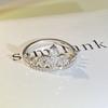Bling Bling Romantic Princess Crown Zirconia White Gold Ring Female Wedding Engagement Fashion Jewelry Party Gift
