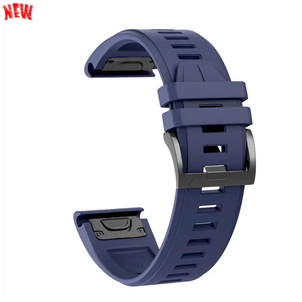 Cinturino in Silicone da 26mm 22mm Per Garmin Fenix 8 E 7 7X Pro 5 5X Plus 6 6X Pro Epix Gen 2 Cinturino Tactix 8 7/Enduro 3 Braccialetto QuickFit