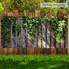 2D Cottage Green Creeper Vintage Wood Wall Garden Background