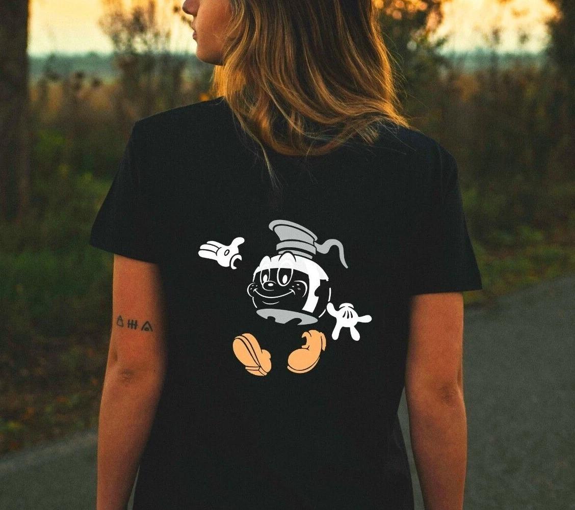 

Unisex T-shirt - Coffee Pot Cartoon -Original Summer Apparel Student Couple Gift XL