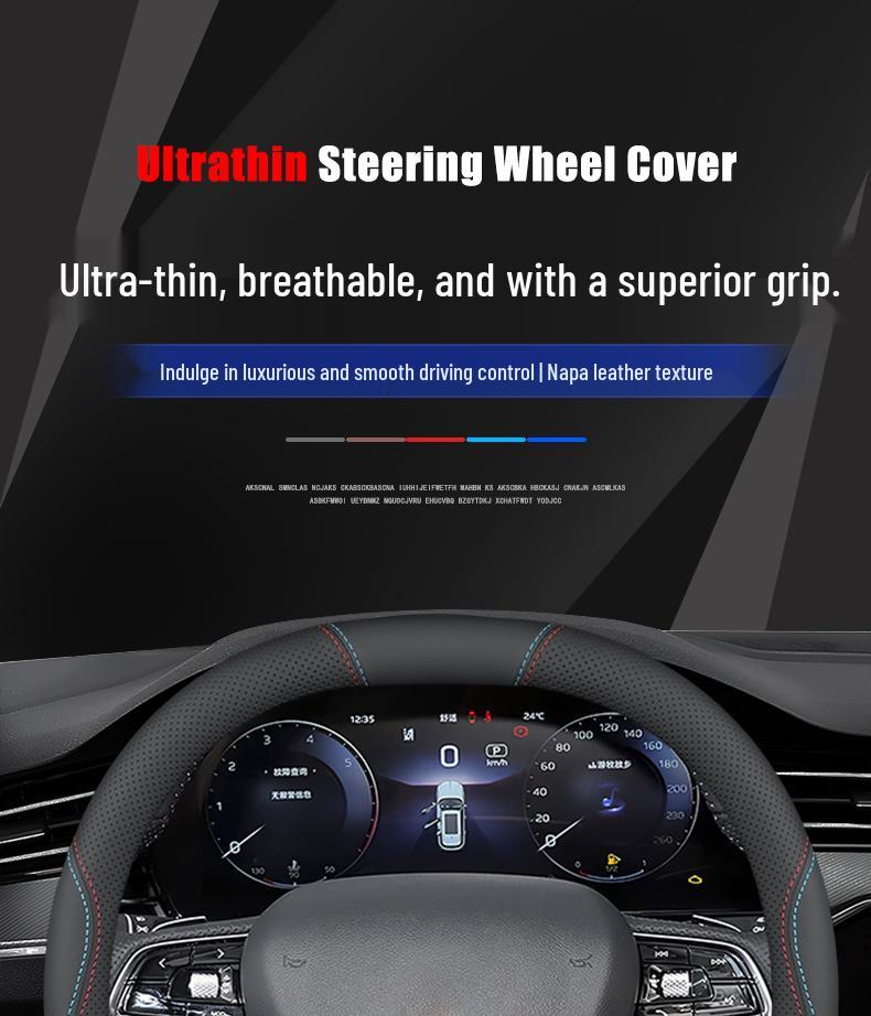 2024 Peugeot 408 Steering Wheel Cover - 360THP Romani Edition, Anti-slip, Wear-resistant