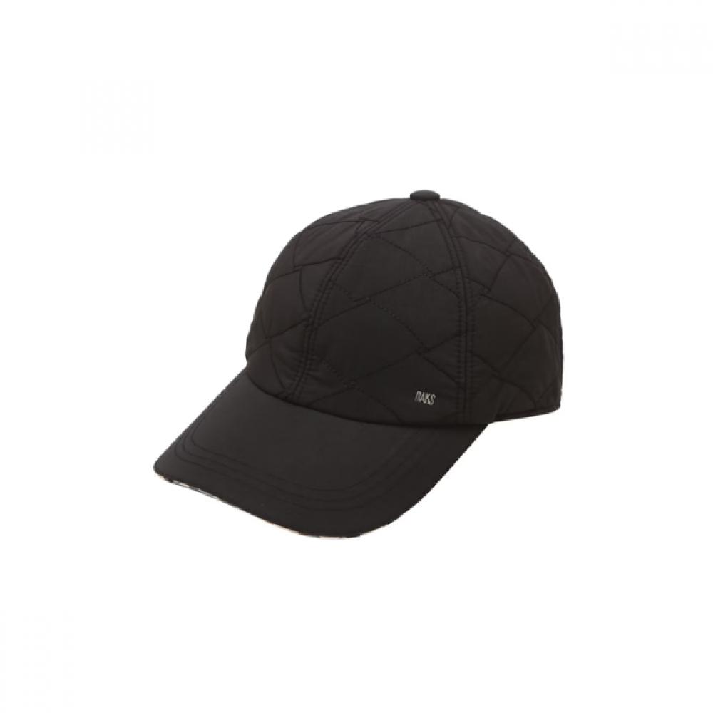 Daks Men Casual Quilted Black Cap Dche6f404bk