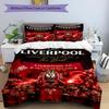 Set copripiumino 3 pezzi (1*Copripiumino + 2*Federe, Senza Nucleo),Set Biancheria da Letto con Stampa di Squadra di Calcio, Decorazione Camera da Letto, Stagione Unica, Regalo di Compleanno