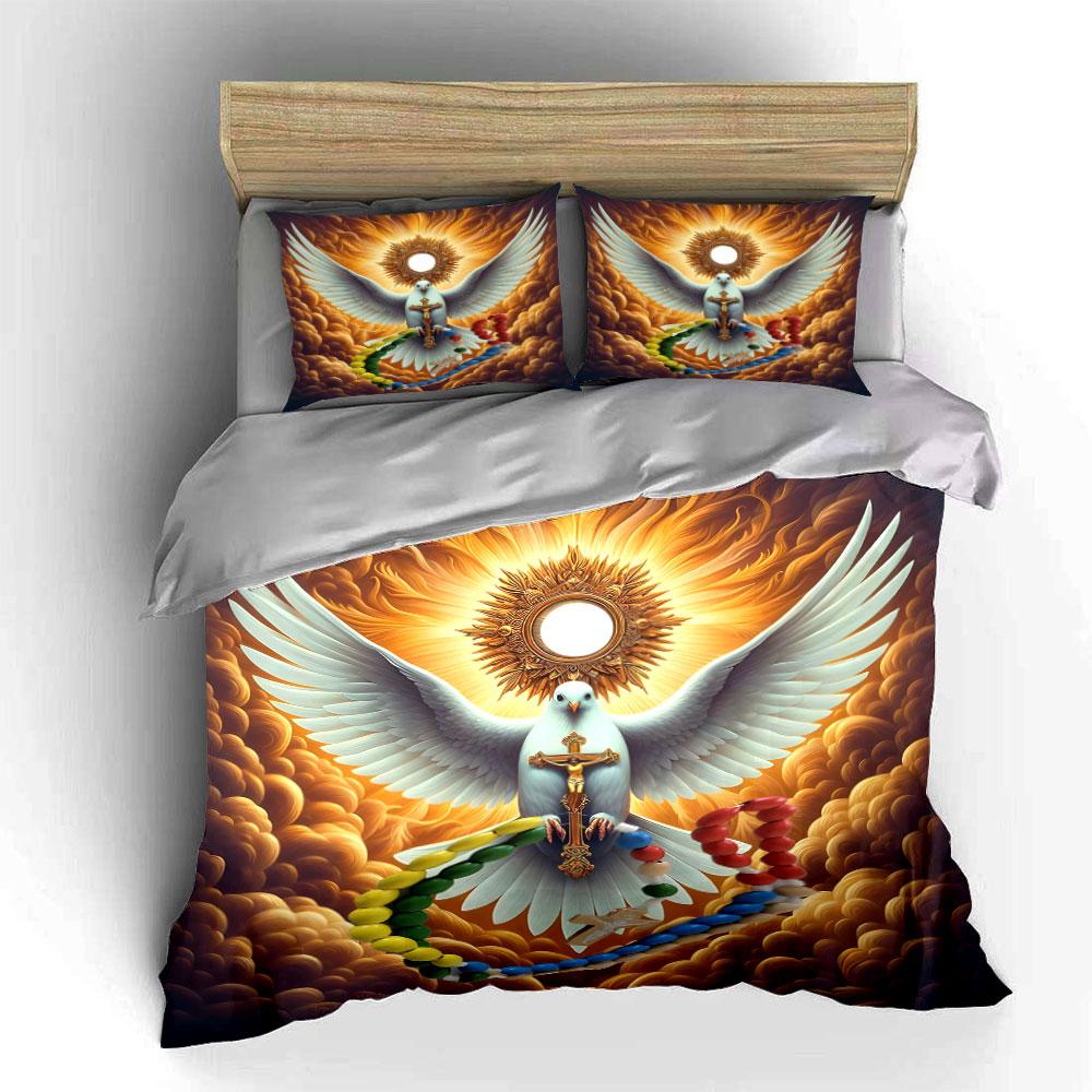 Heavenly Dove's Radiant Embrace. Bedding Sets Duvet Covers Pillowcases(1* Duvet Cover 2* Pillowcases Without Duvet Insert)