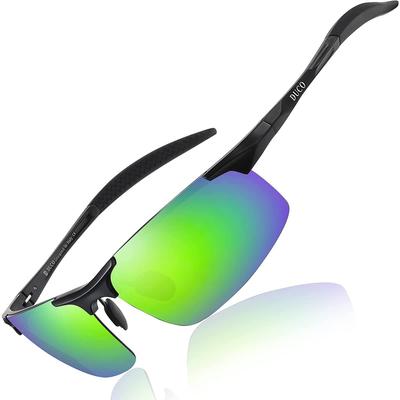 DUCO Sports Sunglasses UV400 AL-MG Alloy Men's Driving Cycling Fishing Running Golf 8177