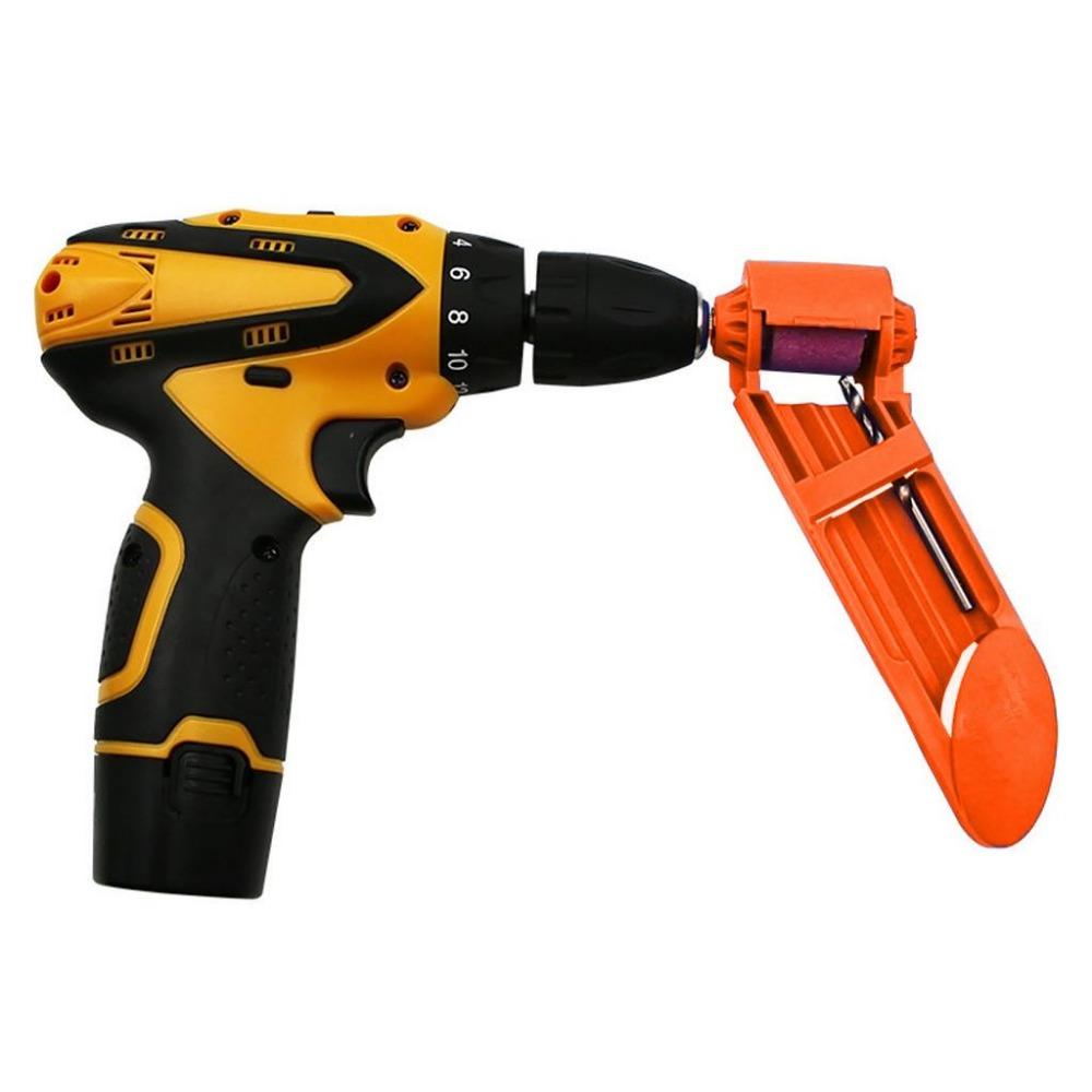 1Set Portable 2.0-12.5mm Drill Bit Sharpener Twist Drill Bit Sharpening Machine Corundum Grinding Wheel Tools