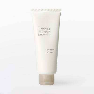 Muji Packable Mild Clay Cleansing Foam 150g