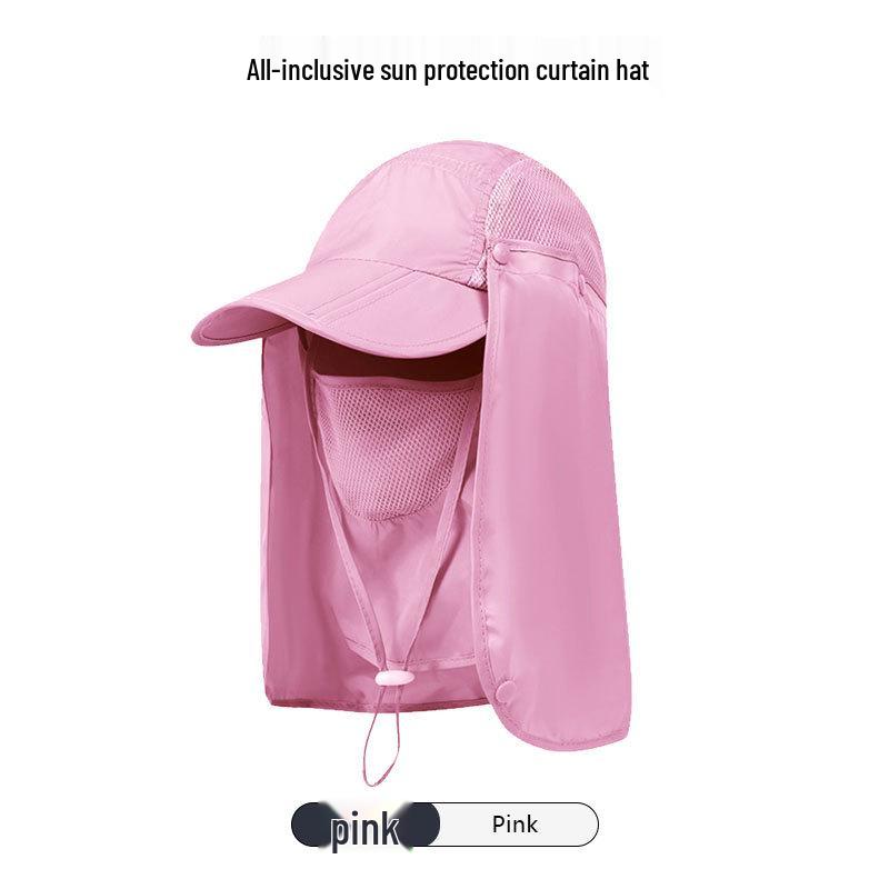 Unisex UV Protection Hat with Detachable Flap – Quick-Drying Sun Hat for Climbing and Fishing