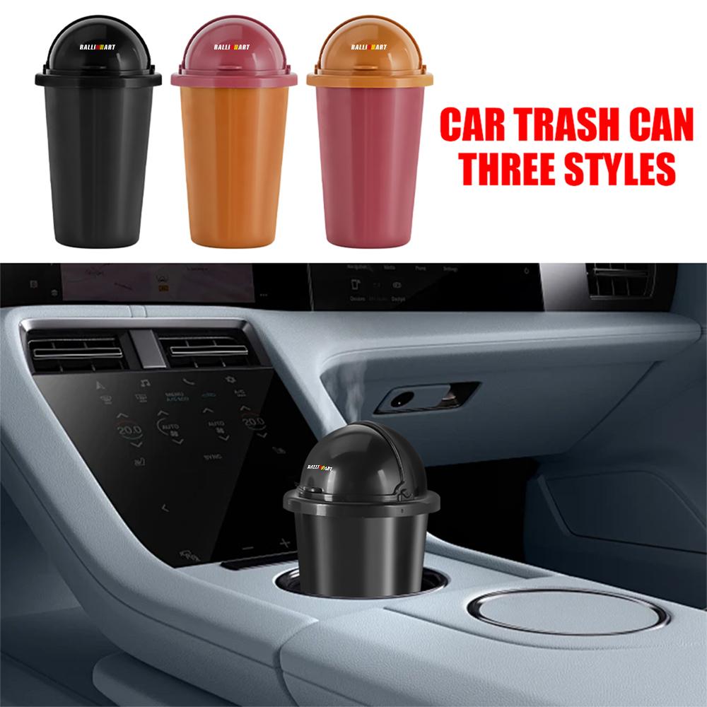 Car Trash Can Organizer Garbage Holder Storage Water Cup Holder For Mitsubishi Asx Lancer Pajero Outlander L200 Delica Eclipse GB1