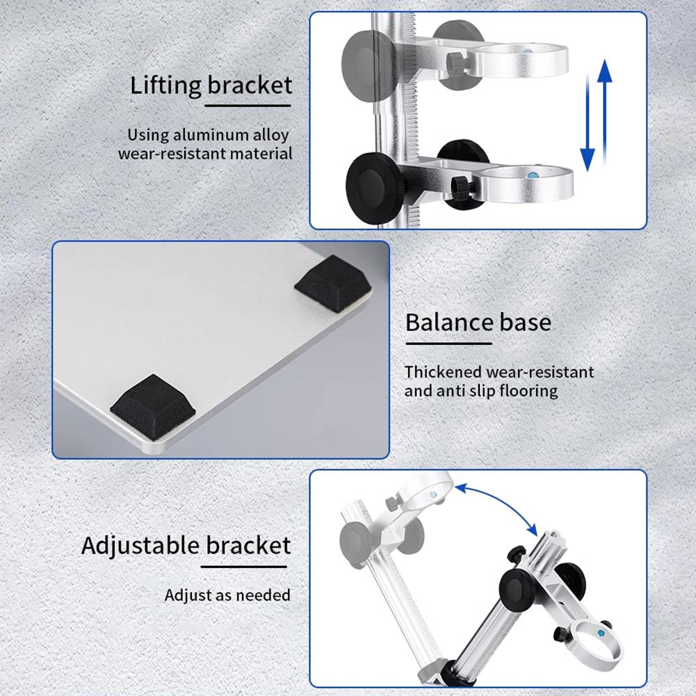 1200X Digital USB Microscope with 8 LED Light 7inch LCD Video Soldering Microscope Portable Microscopes for Soldering PCB Repair