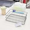 Slim Metal Storage Basket With Steel Mesh Base For Accessories And Small Items