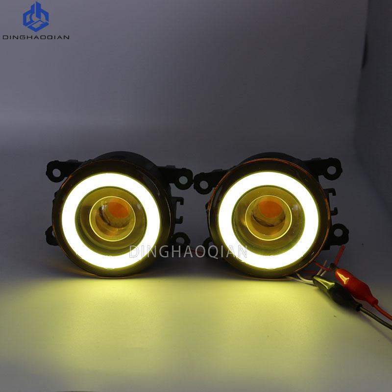

2 Pieces Car Fog Light LED Angel Eye DRL Daytime Running Lamp H11 12V For Porsche Cayenne 92A 958 2010 2011 2012 2013 2014 2015
