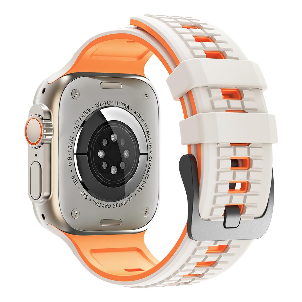 Silikonarmband för Apple Watch Ultra 3 2 Series 11 10 9 8 SE 7 6 5 4 3 Armband Correa iWatch-band 49mm 45mm 44mm 46mm Armband