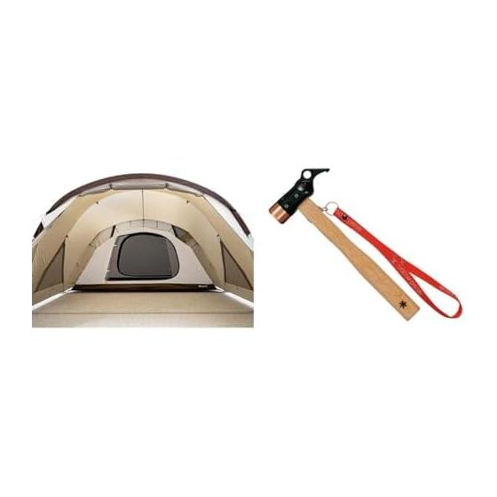 Палатка Snow Peak Randnest Dome M Inner Solo Tent SDE-260IR + Молоток для колышков PRO.C N-001 с ремнем Установка тента для палатки