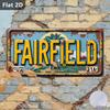 D Flat  D Flat Printing pc Florence Cityscape Metal Sign for Decorationg Only Outdoor Wall Art (  ) Vint