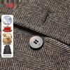 Yalu Men's Goose Down Wool Blend Business Casual Blazer