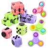 New And Strange Toys, Infinity Rubik'S Cube Decompression Dice Exterminator Pioneer Fingertip Gyro Bubble Music 3-Piece Set