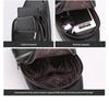 Gentleman's Genuine Leather Crossbody Chest Bag - 2023 Fashion Single Shoulder Backpack