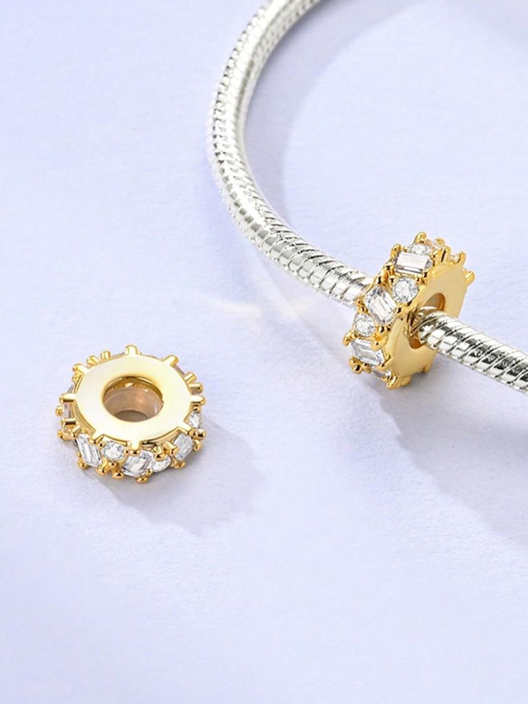 copper Colors Golden Sunflower Bead Charms Charm Pendant for Authentic Bracelets for Women Do It Yourself Jewellery Love Gift