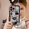 Playful Cats Suitable for 14ProMax Mobile Phone Case Apple 13 Graffiti Cute Bracelet Iphone16 Hard 15 Magnetic Suction