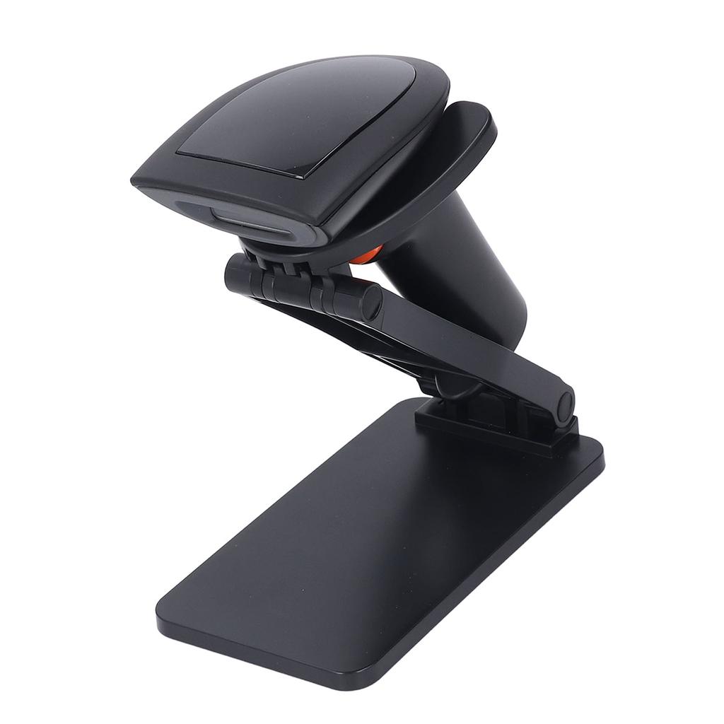 1D 2D Barcodescanner 2,4G BT USB Kabelloser und kabelgebundener Barcodeleser mit faltbarer Halterung für den Einzelhandel