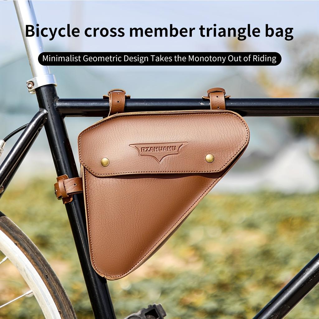 Retro Bicycle Bag, Bike Triangle Bag and Frame Bag, Mountain Bike Saddle Bag, Top Tube Bag, Tool Bag, Cycling Equipment