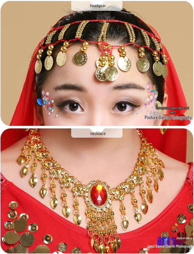 Children's Indian Dance Costume - Girls Belly Dance and Ethnic Performance Outfit
