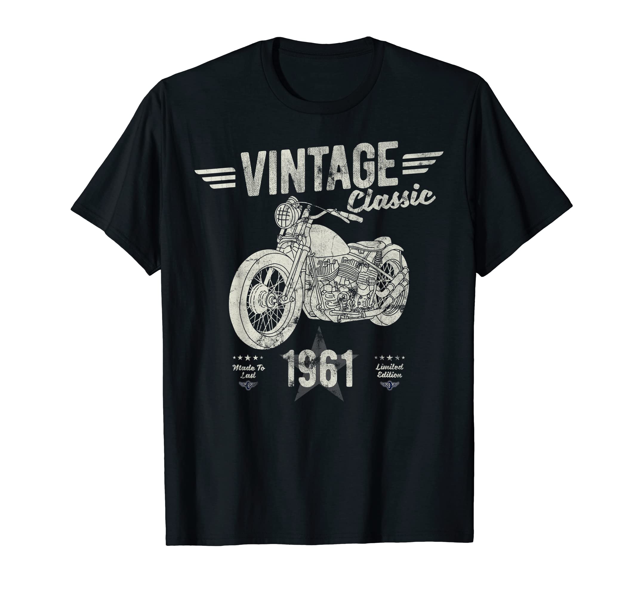 

Vintage Born 1961 Birthday Classic Retro Bike T-Shirt