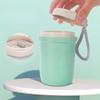 Student Insulated Double-layer Breakfast Cup - Microwaveable Water Cup - Oatmeal Cup - Milk Cup - Soup Cup - with Lid