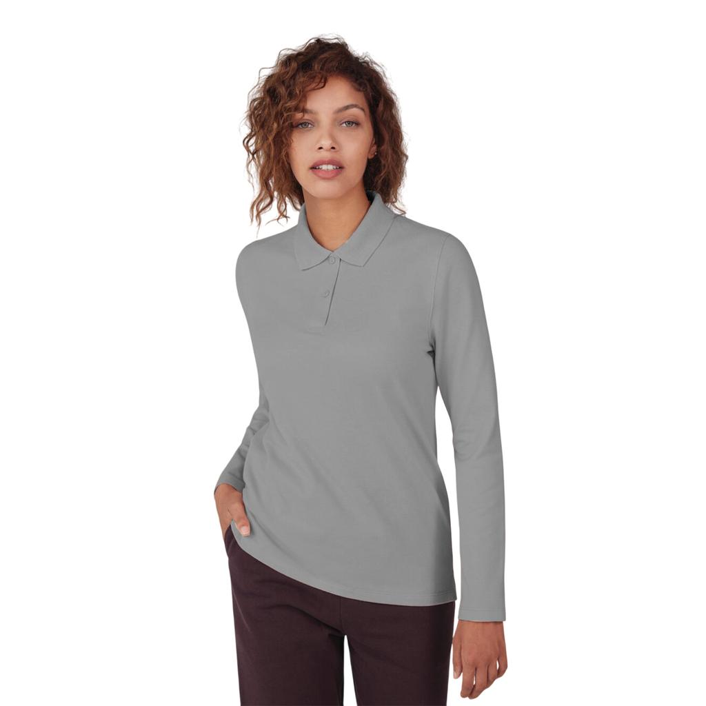 B&C Womens/Ladies My Polo 210 Long-Sleeved Polo Shirt