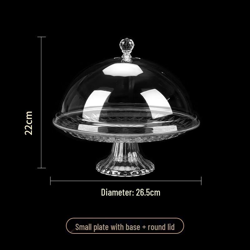 

Round Plastic Fruit and Snack Plate with Lid