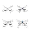 Colorful Rhinestones Sticker Glitter Temporary Tattoo Sticker 3D Crystal Sticker Eye Makeup