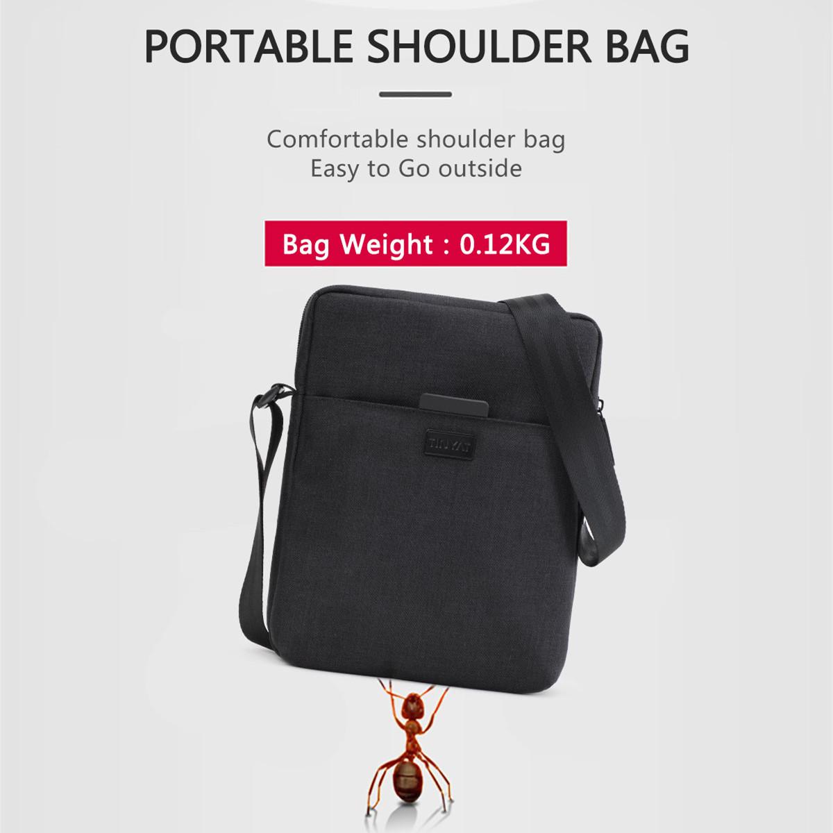 TINYAT Мужские сумки Легкая холщовая сумка на плечо для Ipad Повседневные сумки через — фото 9