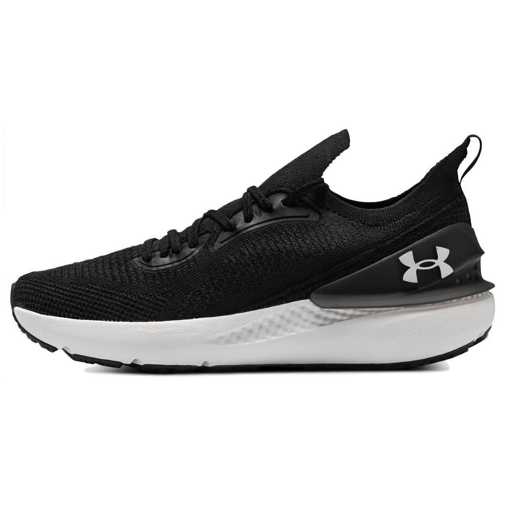 Under Armour Shift Comfortable Fabric Low Top Running Shoes Men Sneakers Black White 3027776-001