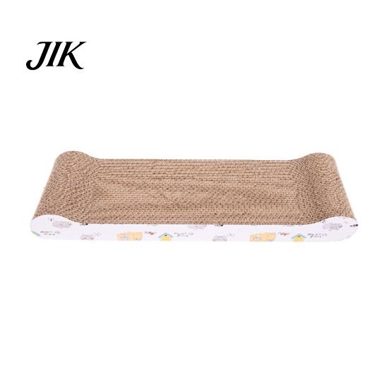 Eco Friendly Cat Scratcher Scratching Post No-Shedding High-Density Corrugated Paper Scratch Toy Wave Shape Design Household Reusable Pad