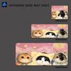Mouse Pad Cat Desk Mat Pink Mousepads X Pc Decoration Accessory Carpet Cute Keyboard Pad Extra Large Pc Rug Van Gogh Art