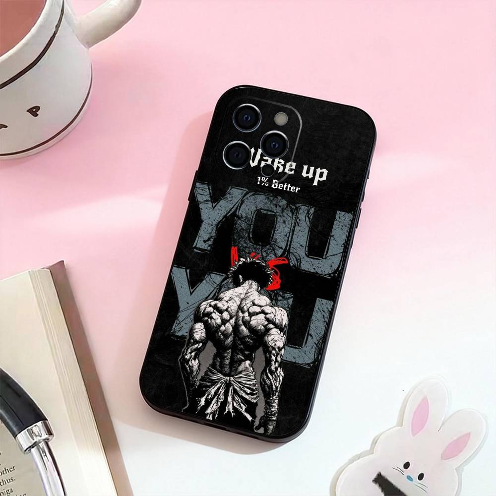 Anime B-Baki H-hanma Phone Case For iPhone 17,16,15,14,13,12,11 Plus,Pro,Max,XS Silicone Soft Cover