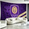 Orlando City SC Wall Tapestry Aesthetic Wall Hanging Printed Fabric Blanket Decorative Tapestries for Bedroom Living Room Home Decor