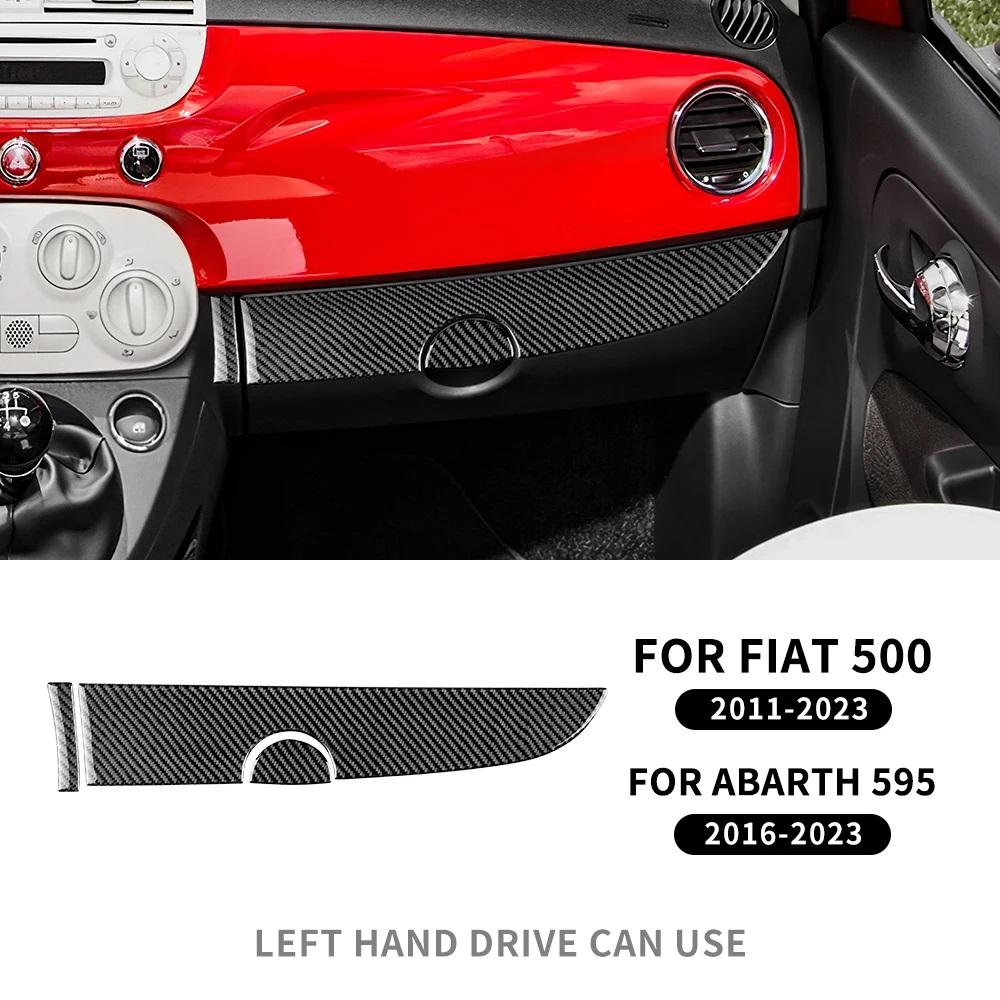 Real Soft Carbon Fiber For Fiat 500 Abarth 595 2016-2018 2019 2020 2021 2022 2023 Abarth 695 2017-2023 Car Main Driver Co-liopt.