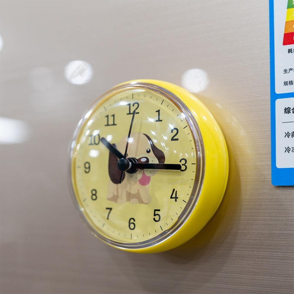 Mini Sucker Wall Clock Bathroom Anti-Fog Waterproof 7cm Kitchen Toilet Living Room Waterproof Small Quartz Table Sucker Clock