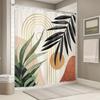 Featuring Geometric Shapes, Tropical Leaves, Minimalist Design, And Vibrant Colors For Stylish Bathroom Decor