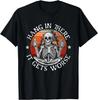 Halte durch Es wird schlimmer _ Sarkastisches Skelett Flammen Geschenk Unisex T-Shirt