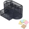 Office Supplies Mesh Desktop Organizers with Sticky Notes Pen Holder Pencil Holder for Office Desktop Storage for Office School Home Supplies Teacher
