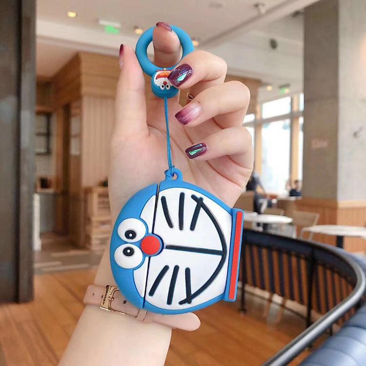 Doraemon For Airpods Pro 2 Case,3D Cartoon Anime Silicone Protective Earphone Cover For Airpods 4 3 2 1 Case Cover Funda Kids