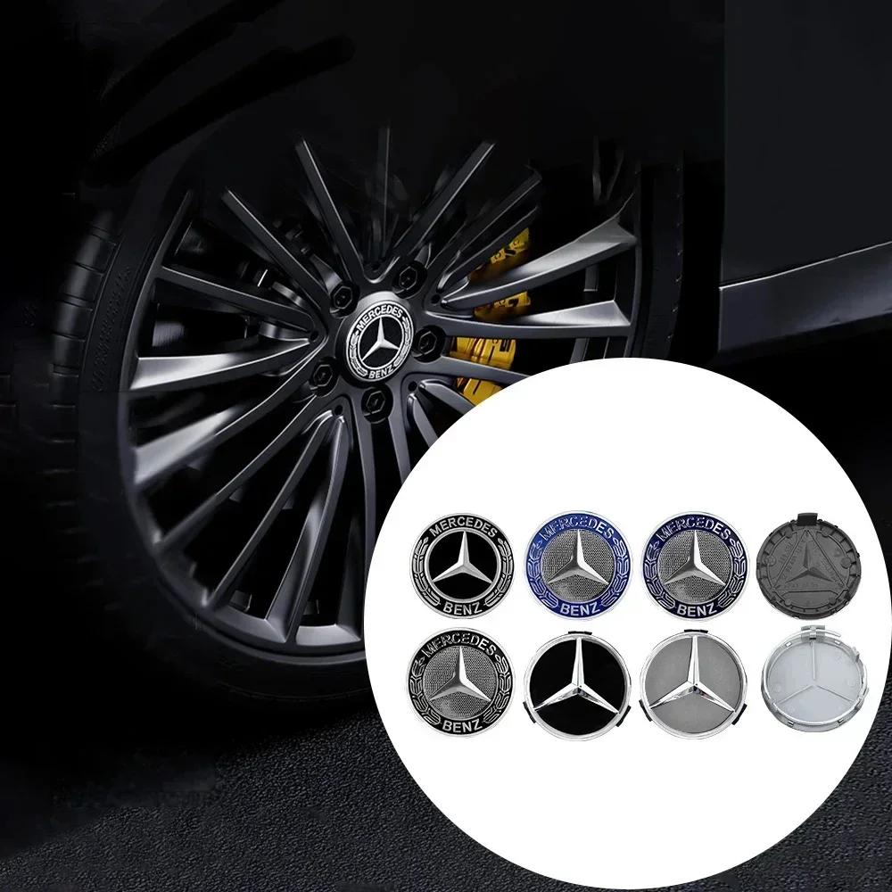 Samolepka na auto Benz 2026 Nová Pro Benz Auto 75mm Krytka středového krytu kola Odznak Dekorace Příslušenství pro Mercedes Benz Maybach W204 W2
