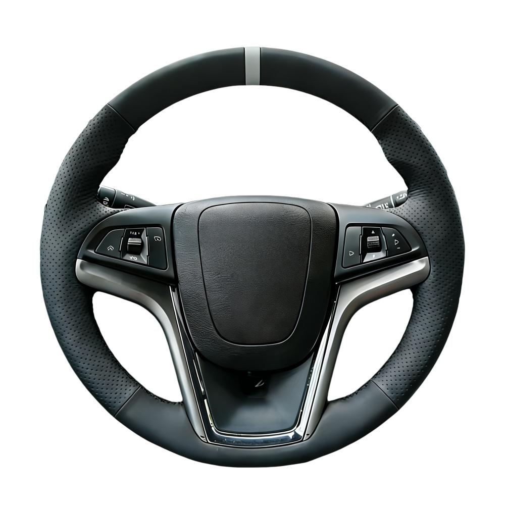 Hand Stitched Perforated Artificial Leather Steering Wheel Cover For Chevrolet Malibu Crekor Cruze Camaro Car Accessories