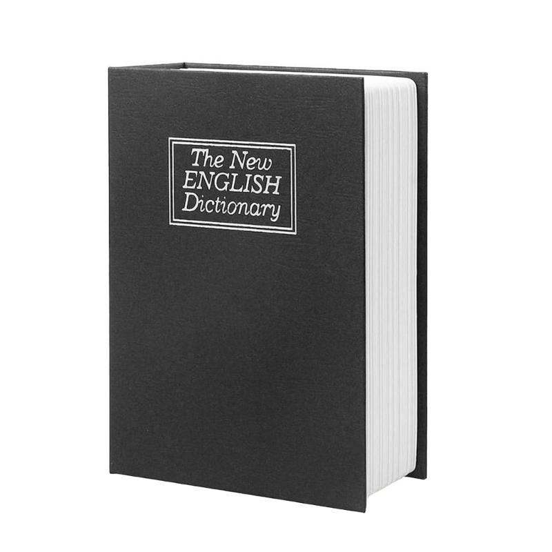 

Durable Faux Leather Book Safe with Reliable Locking Mechanism Portable Safe Secret Book Money Case for Keeping Cash 1